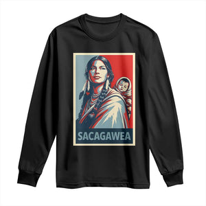 Womens History Month Sacagawea Long Sleeve Shirt Native American Heritage Graphic