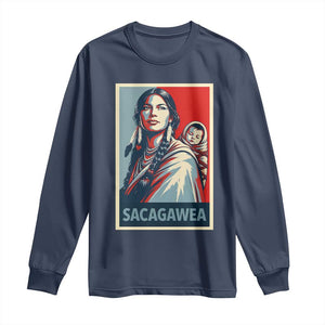 Womens History Month Sacagawea Long Sleeve Shirt Native American Heritage Graphic