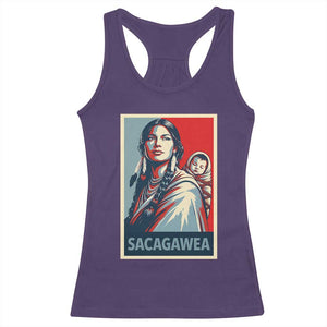 Womens History Month Sacagawea Racerback Tank Top Native American Heritage Graphic