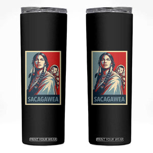 Womens History Month Sacagawea Skinny Tumbler Native American Heritage Graphic