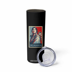 Womens History Month Sacagawea Skinny Tumbler Native American Heritage Graphic