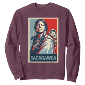 Womens History Month Sacagawea Sweatshirt Native American Heritage Graphic