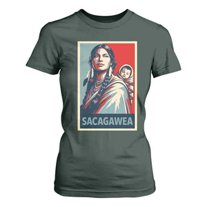 Womens History Month Sacagawea T Shirt For Women Native American Heritage Graphic