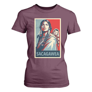 Womens History Month Sacagawea T Shirt For Women Native American Heritage Graphic