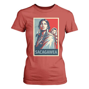 Womens History Month Sacagawea T Shirt For Women Native American Heritage Graphic