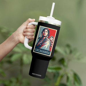 Womens History Month Sacagawea Tumbler With Handle Native American Heritage Graphic