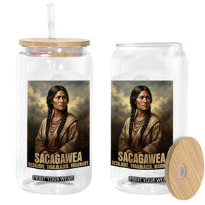 Sacagawea Native American Woman Glass Can Resilient Trailblazer Visionary
