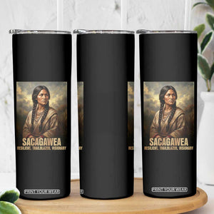 Sacagawea Native American Woman Skinny Tumbler Resilient Trailblazer Visionary