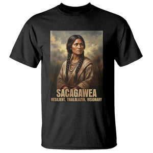 Sacagawea Native American Woman T Shirt Resilient Trailblazer Visionary