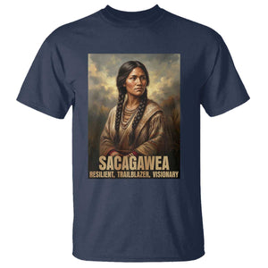 Sacagawea Native American Woman T Shirt Resilient Trailblazer Visionary