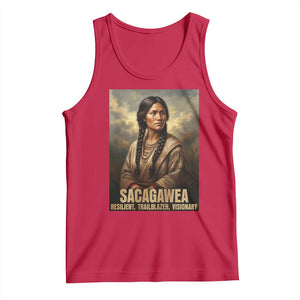 Sacagawea Native American Woman Tank Top Resilient Trailblazer Visionary