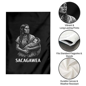 Sacagawea Garden Flag Native American Womens History Month Graphic