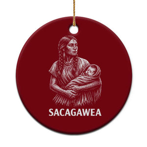 Sacagawea Ceramic Ornament Native American Womens History Month Graphic