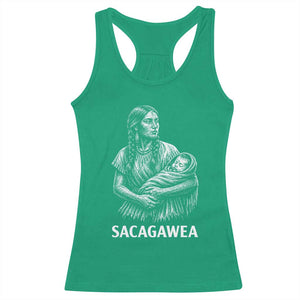 Sacagawea Racerback Tank Top Native American Womens History Month Graphic