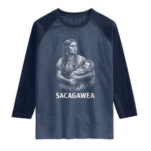 Sacagawea Raglan Shirt Native American Womens History Month Graphic