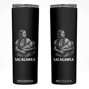 Sacagawea Skinny Tumbler Native American Womens History Month Graphic