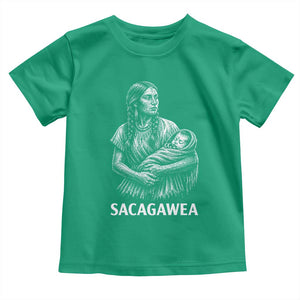 Sacagawea Toddler T Shirt Native American Womens History Month Graphic