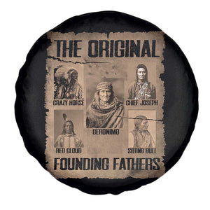 The Original Founding Fathers Spare Tire Cover Native American Indigenous Leaders Graphic