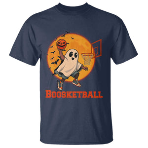 Funny Black Ghost Halloween Basketball T Shirt Boosketball Dunk Gift TS12 Navy Print Your Wear