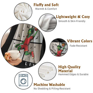 Hoop Life Throw Blanket Halloween Zombie Basketball Spooky Game TS12 Print Your Wear