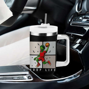 Hoop Life Tumbler With Handle Halloween Zombie Basketball Spooky Game TS12 Print Your Wear
