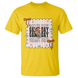 Basketball Game Day T Shirt Retro Coquette Bow Gift For Sport Lovers TS12 Daisy Print Your Wear