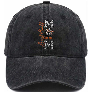 Basketball Mom Washed Cotton Baseball Cap Retro Style Gift For Sports Lover TS12 Print Your Wear