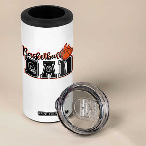 Basketball Dad 4 in 1 Can Cooler Tumbler Gift For Sport Lover TS12 Print Your Wear