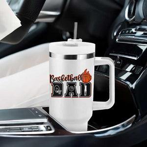 Basketball Dad Tumbler With Handle Gift For Sport Lover TS12 Print Your Wear