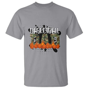 Basketball Dad T Shirt Camouflage Flame Graphic For Sport Lover TS12 Sport Gray Print Your Wear