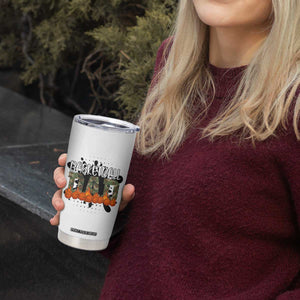 Basketball Dad Tumbler Cup Camouflage Flame Graphic For Sport Lover TS12 Print Your Wear