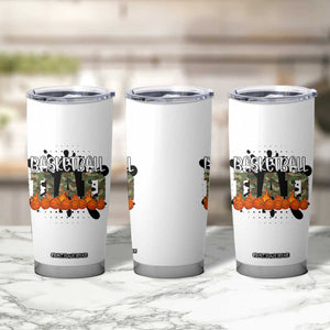 Basketball Dad Tumbler Cup Camouflage Flame Graphic For Sport Lover TS12 Print Your Wear