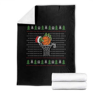 Funny Zombie Hand Basketball Christmas Gift Throw Blanket TS12 Black Print Your Wear