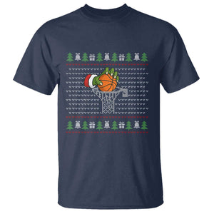 Funny Zombie Hand Basketball Christmas Gift T Shirt TS12 Navy Print Your Wear