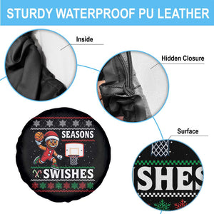Seasons Swishes Spare Tire Cover Funny Gingerbread Basketball Christmas Gift TS12 Print Your Wear