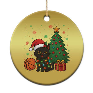 Funny Xmas Black Cat Christmas Ornament Gift For Cat Lover TS12 Print Your Wear