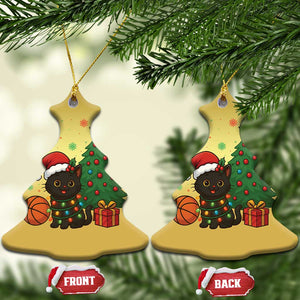 Funny Xmas Black Cat Christmas Ornament Gift For Cat Lover TS12 Christmas Tree Gold Print Your Wear