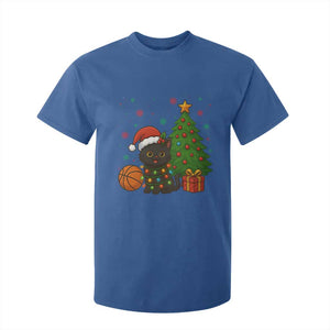 Funny Christmas Black Cat T Shirt For Kid Gift For Cat Lover TS12 Royal Blue Print Your Wear