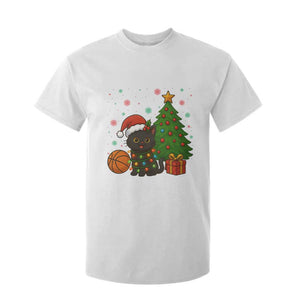 Funny Christmas Black Cat T Shirt For Kid Gift For Cat Lover TS12 White Print Your Wear