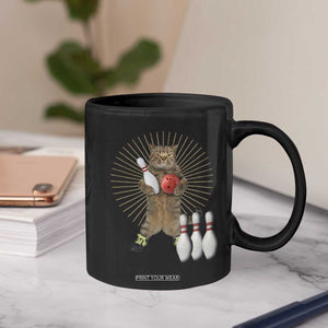 Funny Cat Bowling Meme Coffee Mug Gift For Bowlers TS12 Print Your Wear
