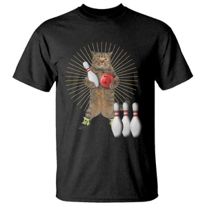 Funny Cat Bowling Meme T Shirt Gift For Bowlers TS12 Black Print Your Wear