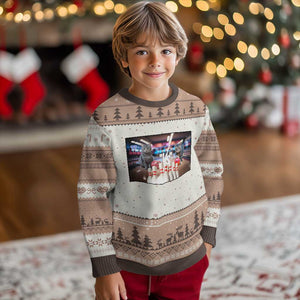 Funny Cats Bowling Battle Ugly Christmas Sweater Gift For Cat Lovers TS12 Mocha Mousse Print Your Wear