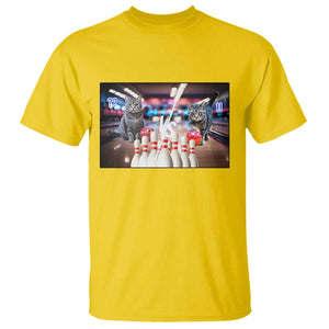 Funny Cats Bowling Battle T Shirt Gift For Cat Lovers TS12 Daisy Print Your Wear