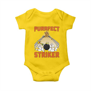 Funny Cat Bowling Gift Baby Onesie Purrfect Striker TS12 Daisy Print Your Wear