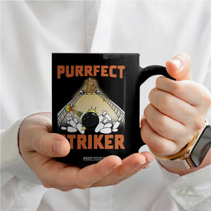 Funny Cat Bowling Gift Coffee Mug Purrfect Striker TS12 Print Your Wear