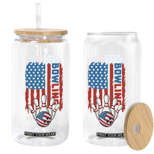 American Flag Patriotic Bowling Glass Can Bowler Gift TS12 Print Your Wear