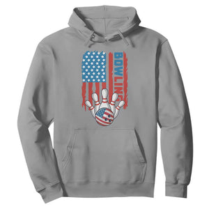 American Flag Patriotic Bowling Hoodie Bowler Gift TS12 Sport Gray Print Your Wear