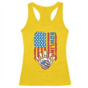 American Flag Patriotic Bowling Racerback Tank Top Bowler Gift TS12 Daisy Print Your Wear