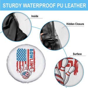 American Flag Patriotic Bowling Spare Tire Cover Bowler Gift TS12 Print Your Wear
