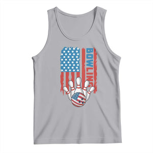 American Flag Patriotic Bowling Tank Top Bowler Gift TS12 Athletic Heather Print Your Wear